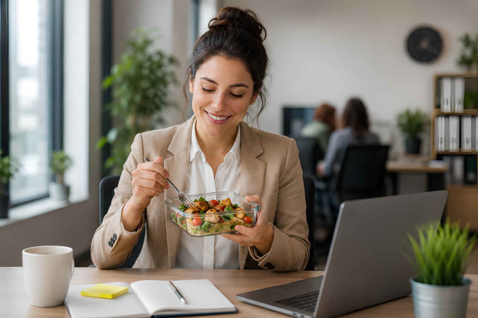 Healthy prepared meals delivered to an office